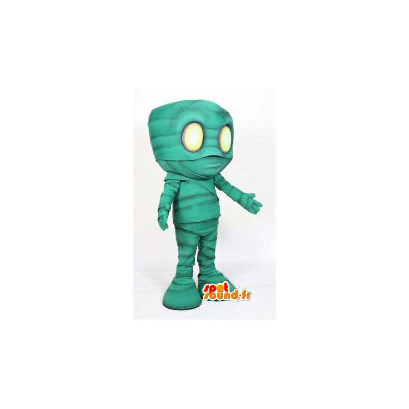 Green mascot mummy - mummy costume cartoon - MASFR003507 - Missing animal mascots