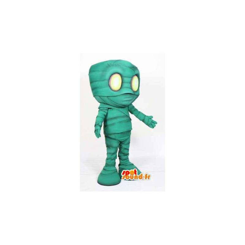 Mascot grønn mummy - Cartoon mumie kostyme - MASFR003507 - utdødde dyr Maskoter