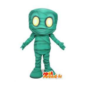Green mascot mummy - mummy costume cartoon - MASFR003507 - Missing animal mascots