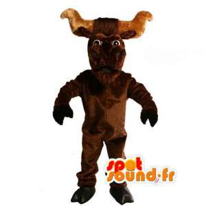 Bruin buffels mascotte pluche - reus buffalo Costume - MASFR003509 - Mascot Bull