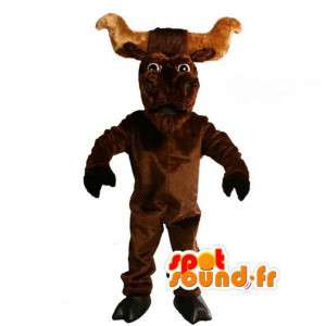 Brun buffalo maskot plysch - Jätte buffalo kostym - Spotsound