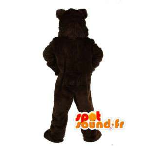 Orso bruno mascotte realistica - orso bruno costume - MASFR003513 - Mascotte orso