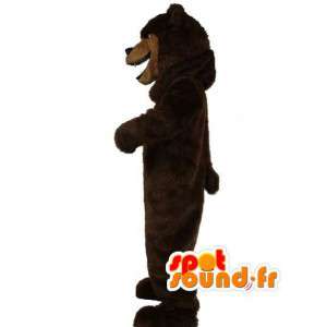 Orso bruno mascotte realistica - orso bruno costume - MASFR003513 - Mascotte orso