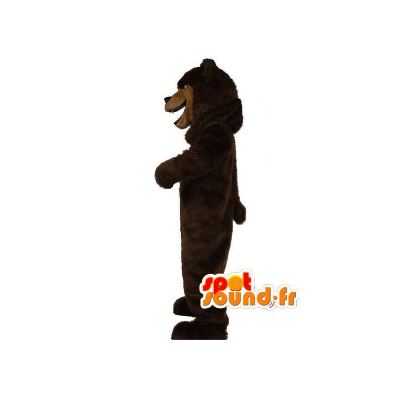 Brown mascota del oso muy realista - Disfraz de oso pardo - MASFR003513 - Oso mascota
