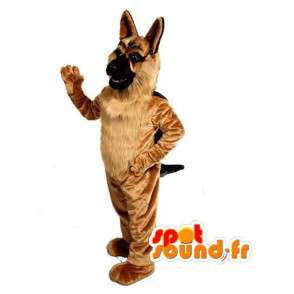 Maskottchen-Schäferhund sehr realistisch - Hundekostüm - MASFR003518 - Hund-Maskottchen