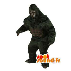 Mascot gorila realista preto - traje gorila preto - MASFR003519 - mascotes Gorilas