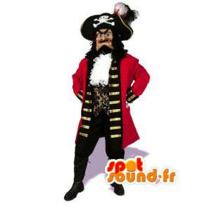 Mascot red pirate - Pirate Captain Kostuum - MASFR003520 - mascottes Pirates