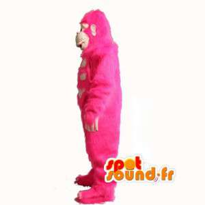 ピンクの髪のゴリラのマスコット-ピンクのゴリラの衣装-MASFR003525-ゴリラのマスコット