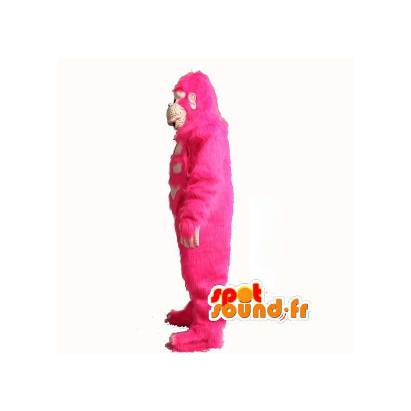 Purchase Mascot gorilla hair pink pink gorilla costume in Gorilla mascots Color change No