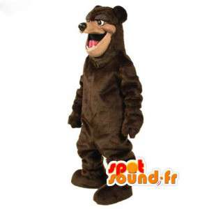 Mascota de los osos de peluche marrón - oso marrón del traje - MASFR003527 - Oso mascota