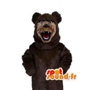 Mascotte d'ours très réaliste - Costume d'ours marron - MASFR003532 - Mascotte d'ours
