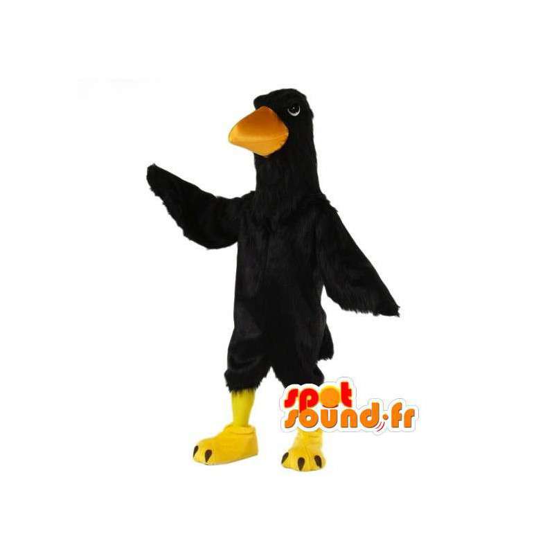 Mascot blackbird yellow and black - Costume giant blackbird - MASFR003533 - Mascot of birds