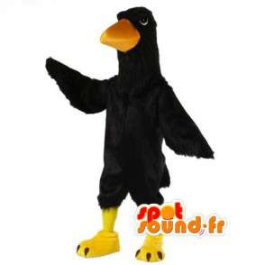 Mascot blackbird yellow and black - Costume giant blackbird - MASFR003533 - Mascot of birds