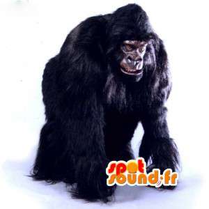 Nero gorilla realistico mascotte - Costume Gorilla Bianco - MASFR003534 - Mascotte gorilla