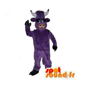 Mascot Purple Cow - Vaca divertido vestuario - MASFR003537 - Vaca de la mascota