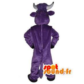 Μασκότ μοβ αγελάδα - φορεσιά διασκεδαστικό αγελάδα - MASFR003537 - Μασκότ αγελάδα