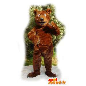 Brun björn maskot plysch - Brun björn kostym - Spotsound maskot