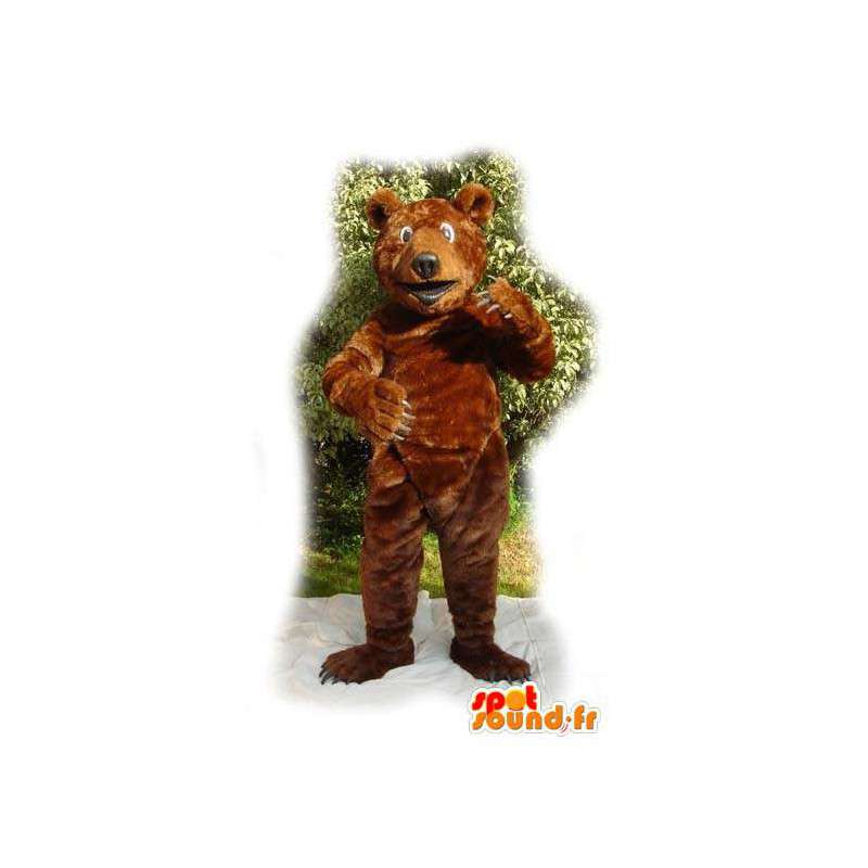 Brun bjørn maskot plys - Brun bjørn kostume - Spotsound maskot