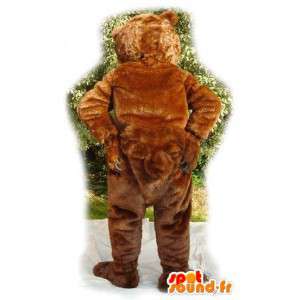Mascotte d'ours marron en peluche - Costume d'ours marron - MASFR003540 - Mascotte d'ours