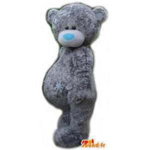 Gris mascota del oso de peluche - oso de peluche del traje gris - MASFR003541 - Oso mascota