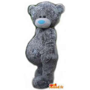 Gris mascota del oso de peluche - oso de peluche del traje gris - MASFR003541 - Oso mascota