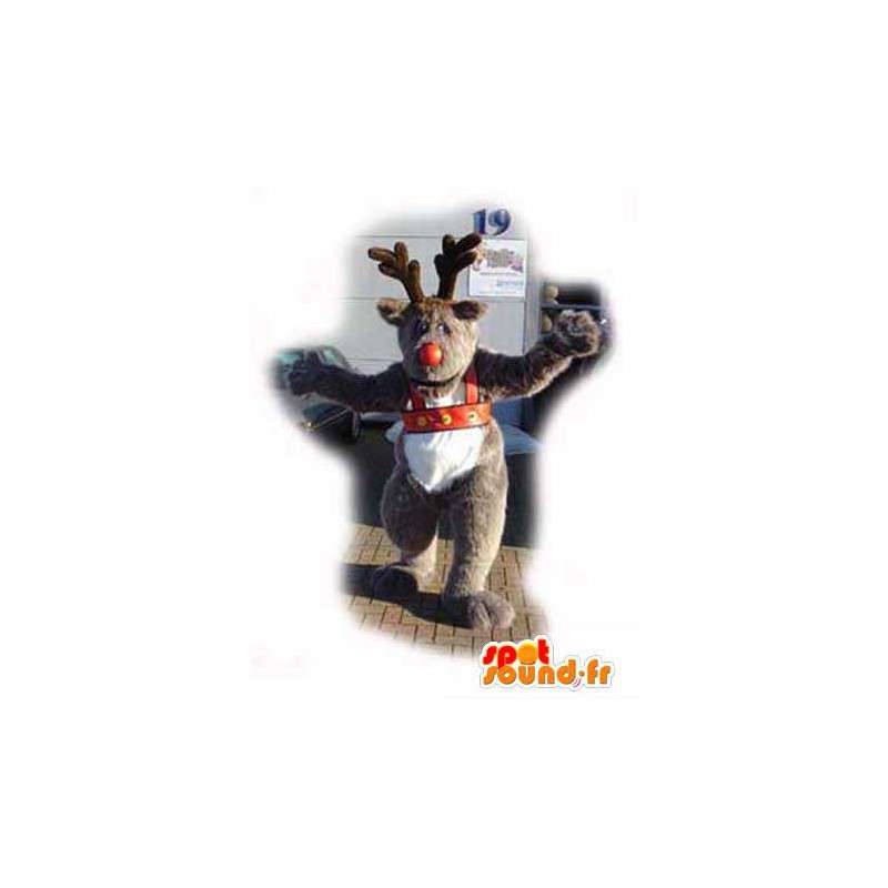 Mascote renas do Papai Noel - marrom traje da rena - MASFR003550 - Mascotes Natal