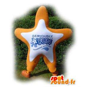 Mascot vormige oranje reuzester - Star Costume - MASFR003553 - Niet-ingedeelde Mascottes