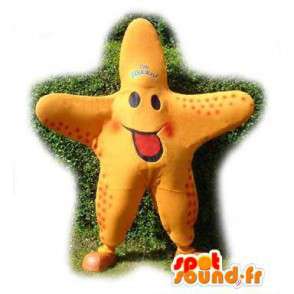 Mascot förmigen orange riesiger Stern - Kostüm Star - MASFR003553 - Maskottchen nicht klassifizierte