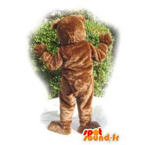 Brun bjørnemaskot - Brun bjørn-kostume - Spotsound maskot