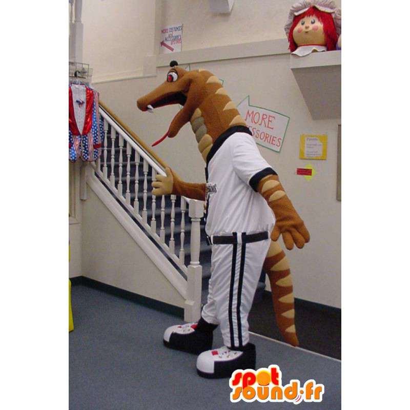 Snake mascot sports - baseball Costume - MASFR003560 - Sports mascot