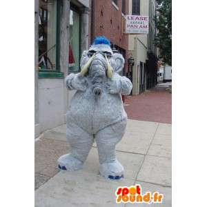 Giant šedé mamut maskot - mamut Costume - Chybějící zvířecí maskoti - MASFR003567 - SpotSound.fr