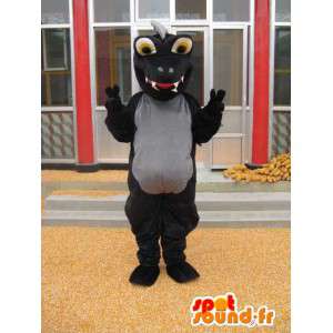 Dinosaur Mascot - Costume nero Stegosaurus - Jurassic - MASFR00279 - Dinosauro mascotte