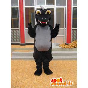 Dinosaur Mascot - Costume nero Stegosaurus - Jurassic - MASFR00279 - Dinosauro mascotte