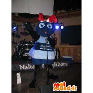 Mascot formiga gigante azul - terno Ant - MASFR003569 - Ant Mascotes