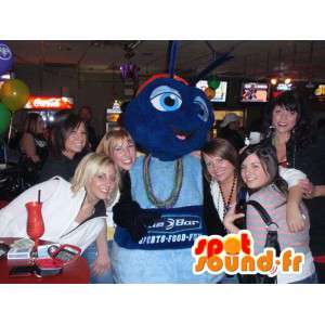 Mascot formiga gigante azul - terno Ant - MASFR003569 - Ant Mascotes