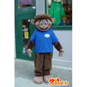 Hnědá opice maskot plyšoví - Monkey Suit - MASFR003570 - Monkey Maskoti