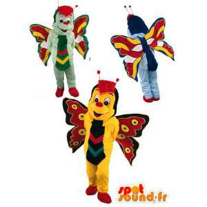 Kostüme Schmetterlinge - Packung mit 3 Anzüge Schmetterling - MASFR003576 - Maskottchen Schmetterling