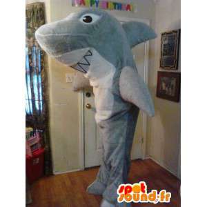 Gray shark mascot - shark costume - MASFR003581 - Mascots shark