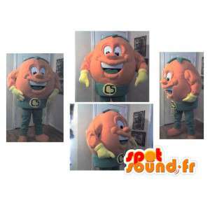 Citrus orange giant mascot - Disguise of fruit - MASFR003588 - Fruit mascot