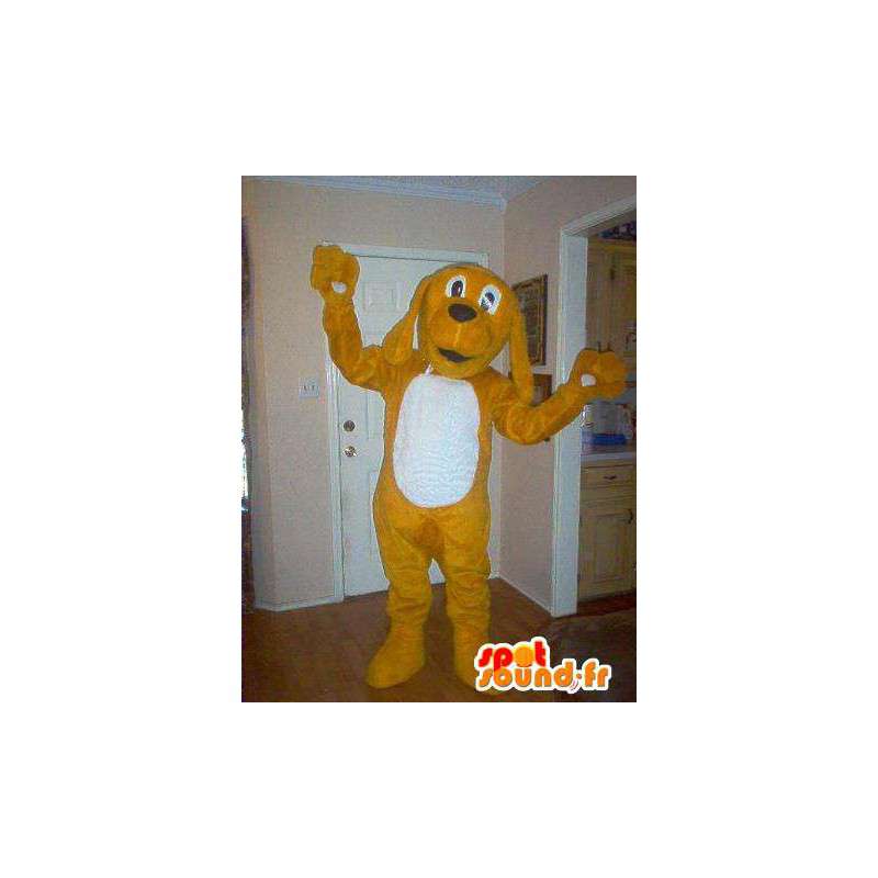 Dog Mascot Tequel bruin en wit - Hond Kostuums - MASFR003590 - Dog Mascottes