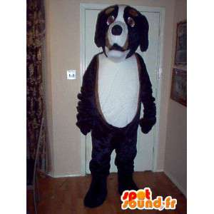 Mascotte Sint-Bernard hond - tricolore hondkostuum - Mascottes van de hond - MASFR003591 - SpotSound.fr