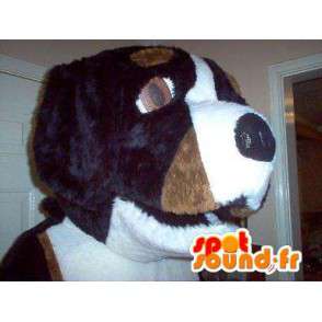 Mascotte Sint-Bernard hond - tricolore hondkostuum - Mascottes van de hond - MASFR003591 - SpotSound.fr