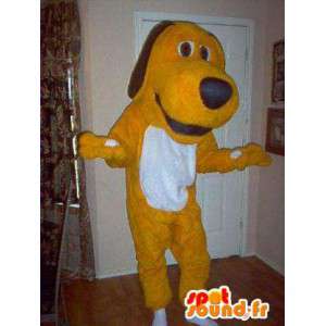 Tequel mascot yellow and white - toy dog ​​costume - MASFR003592 - Dog mascots
