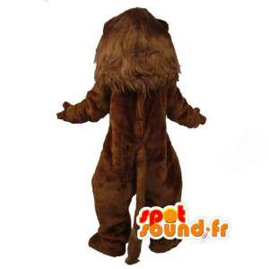 Lion mascot plush brown - giant lion costume - MASFR003598 - Lion mascots