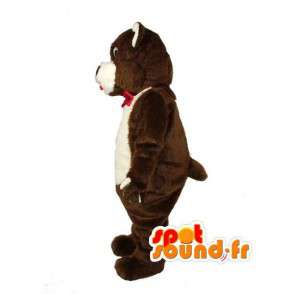 Mascotte Orso marrone e bianco - Disguise orsacchiotto - MASFR003599 - Mascotte orso