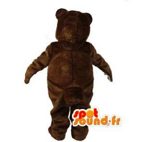 Mascotte d'ours brun et blanc - Déguisement d'ours en peluche - MASFR003599 - Mascotte d'ours