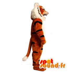 Oranssi tiikeri maskotti seepra musta - tiikeri puku - MASFR003604 - Tiger Maskotteja