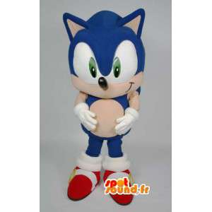 Mascot Sonic beroemde blauwe egel video game - Sonic - MASFR003605 - Celebrities Mascottes