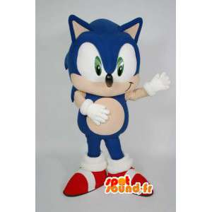 Mascot Sonic beroemde blauwe egel video game - Sonic - MASFR003605 - Celebrities Mascottes