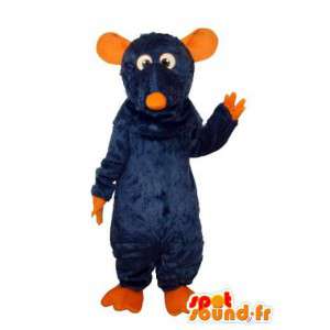 Blau und orange Maskottchen Maus - Mäusekostüm unschuldig - MASFR003609 - Maus-Maskottchen